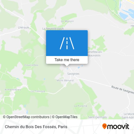Chemin du Bois Des Fossés map