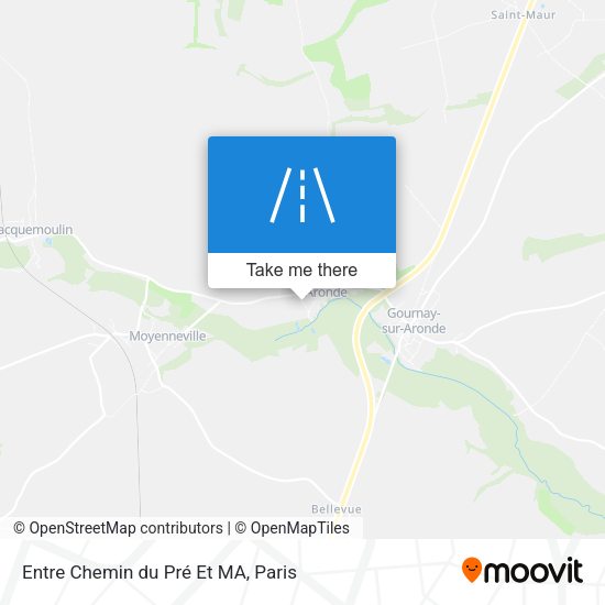 Entre Chemin du Pré Et MA map
