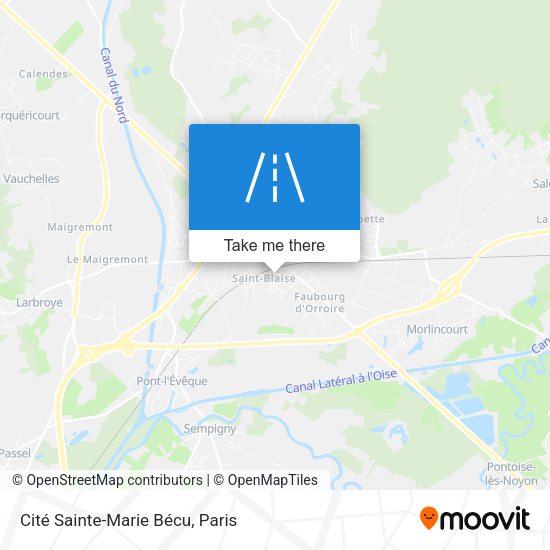 Cité Sainte-Marie Bécu map
