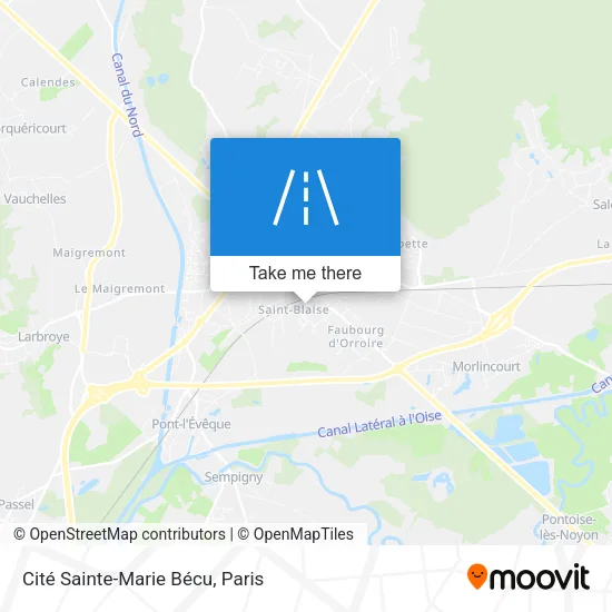 Cité Sainte-Marie Bécu map