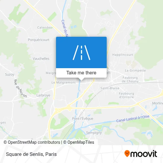 Square de Senlis map