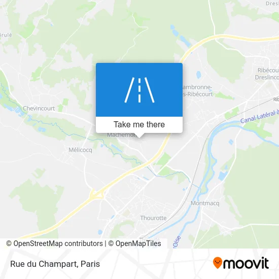 Rue du Champart map