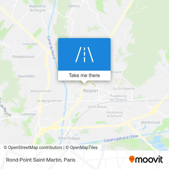 Mapa Rond-Point Saint-Martin