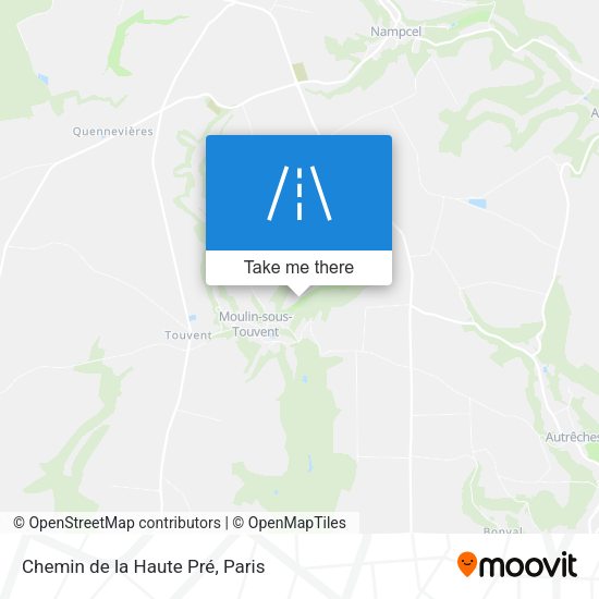 Chemin de la Haute Pré map