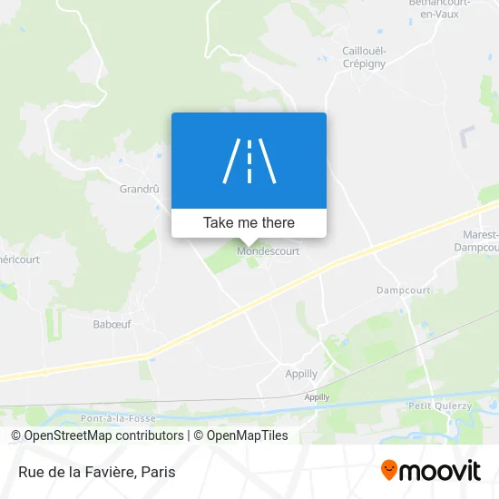 Rue de la Favière map