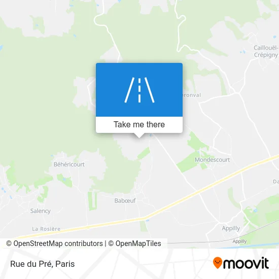 Rue du Pré map