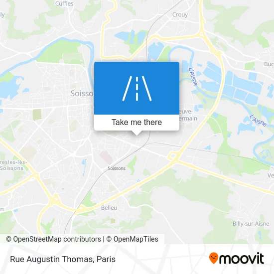 Rue Augustin Thomas map