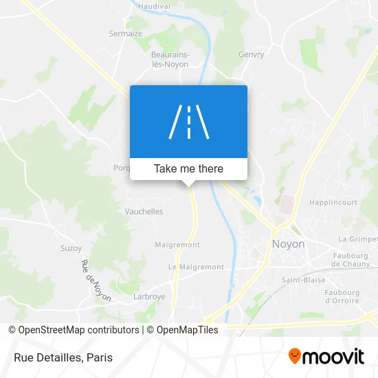 Rue Detailles map