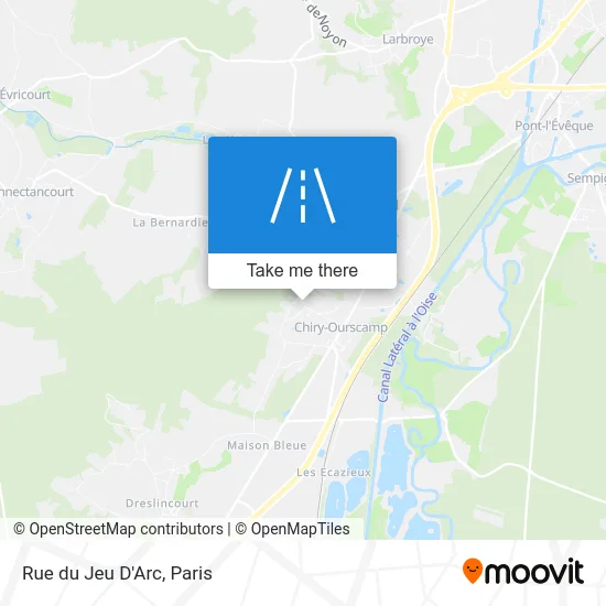 Rue du Jeu D'Arc map