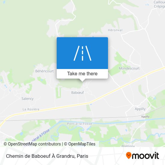 Chemin de Baboeuf À Grandru map
