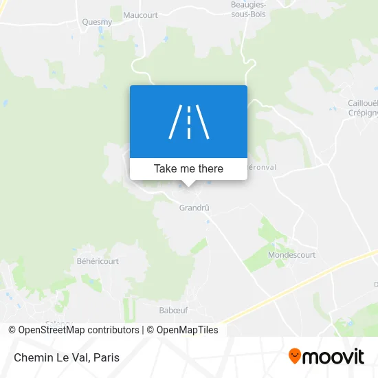 Chemin Le Val map