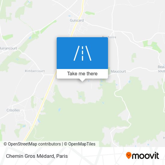 Chemin Gros Médard map