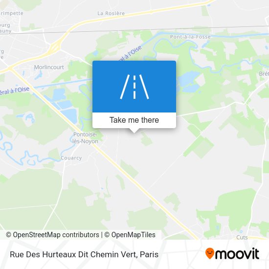 Rue Des Hurteaux Dit Chemin Vert map