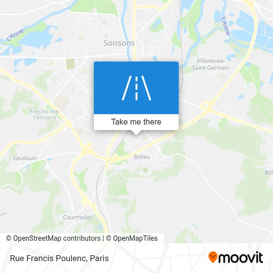 Rue Francis Poulenc map