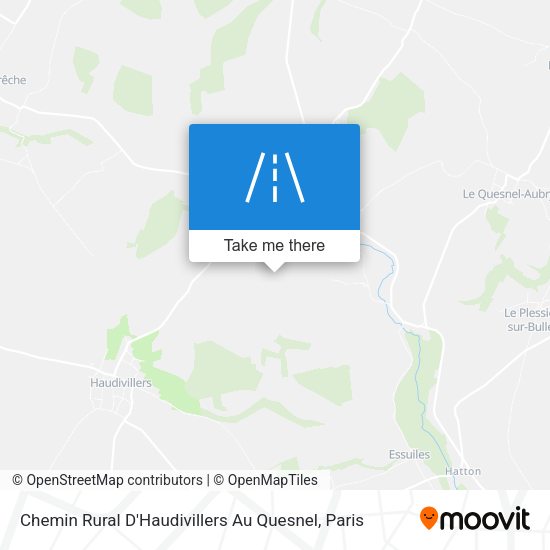 Chemin Rural D'Haudivillers Au Quesnel map