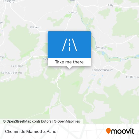 Chemin de Mamiette map