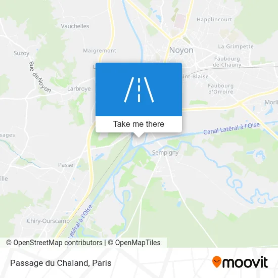 Passage du Chaland map