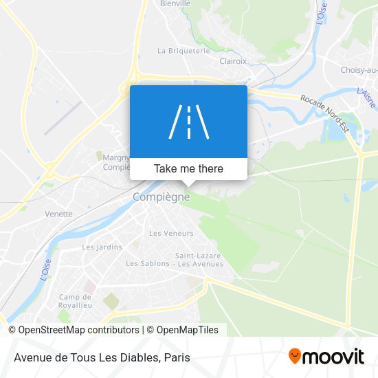 Avenue de Tous Les Diables map