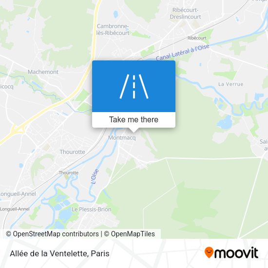 Allée de la Ventelette map