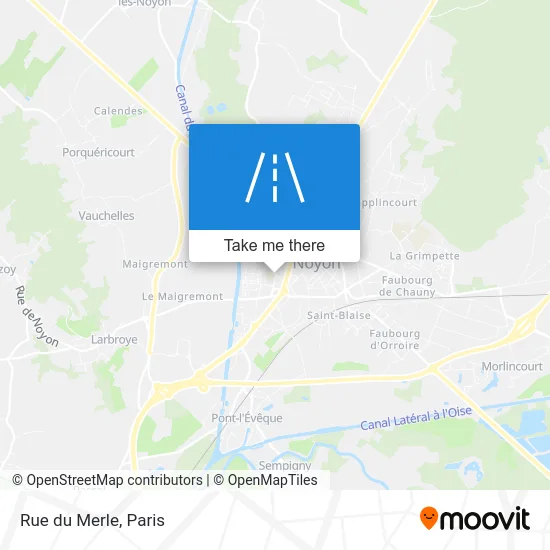 Rue du Merle map