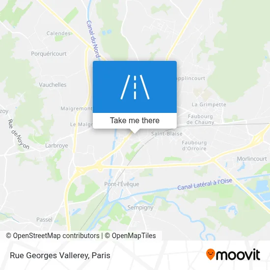 Rue Georges Vallerey map