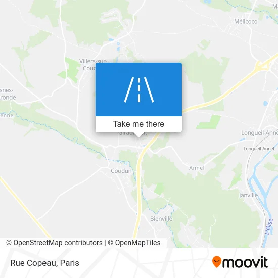 Rue Copeau map