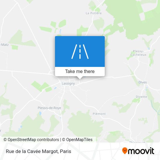 Rue de la Cavée Margot map