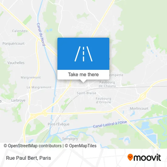 Mapa Rue Paul Bert