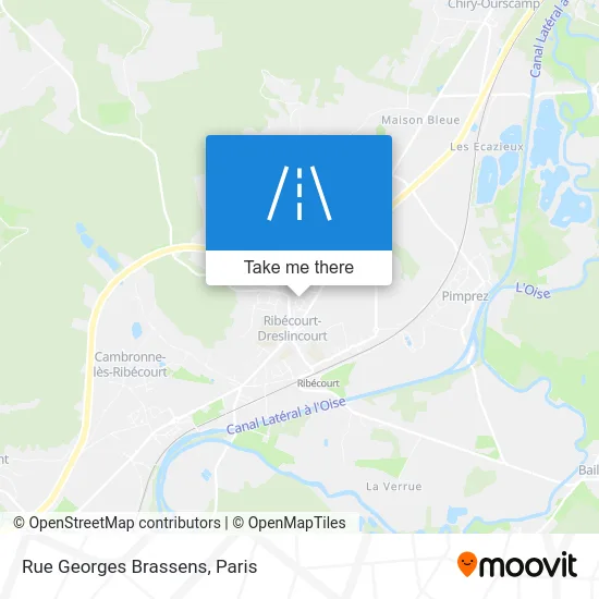 Rue Georges Brassens map