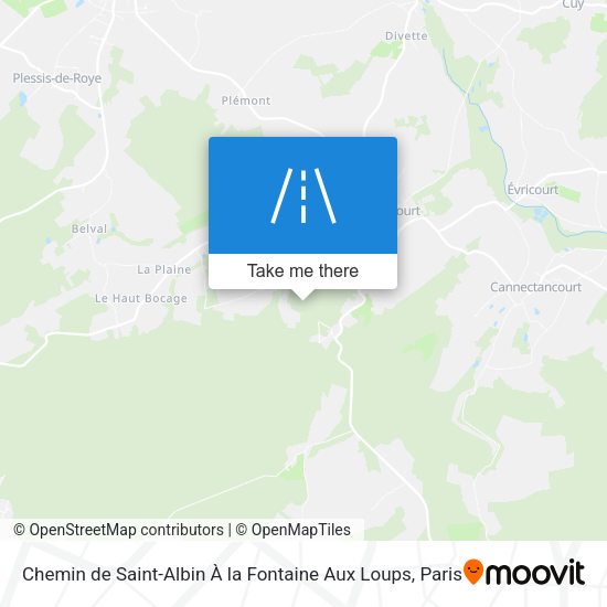 Chemin de Saint-Albin À la Fontaine Aux Loups map
