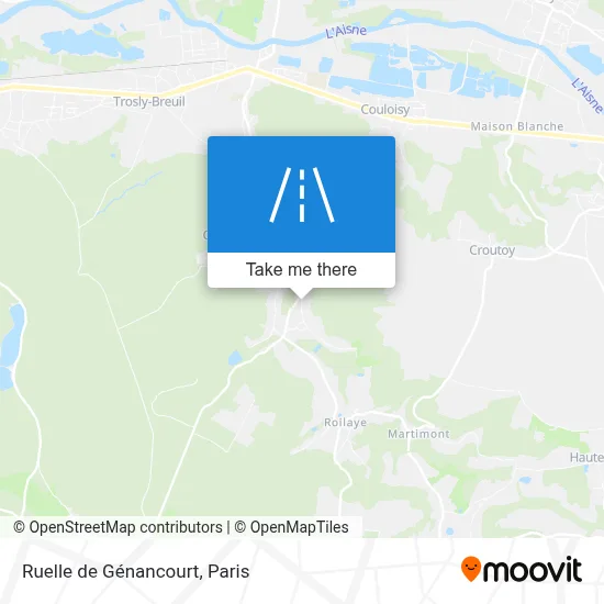 Ruelle de Génancourt map