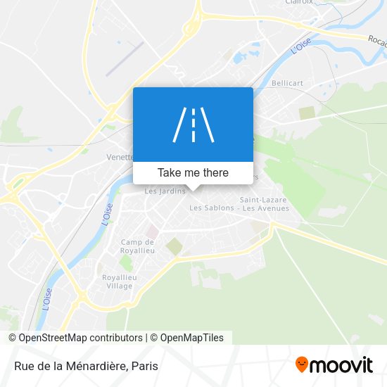 Rue de la Ménardière map