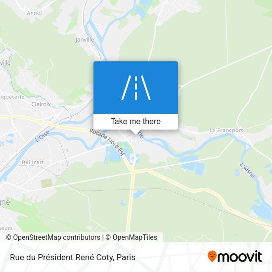 Rue du Président René Coty map