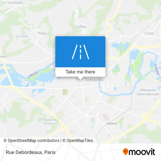 Rue Debordeaux map