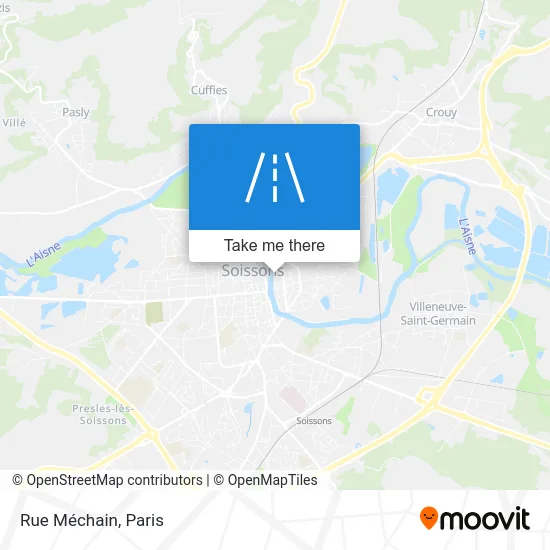 Rue Méchain map