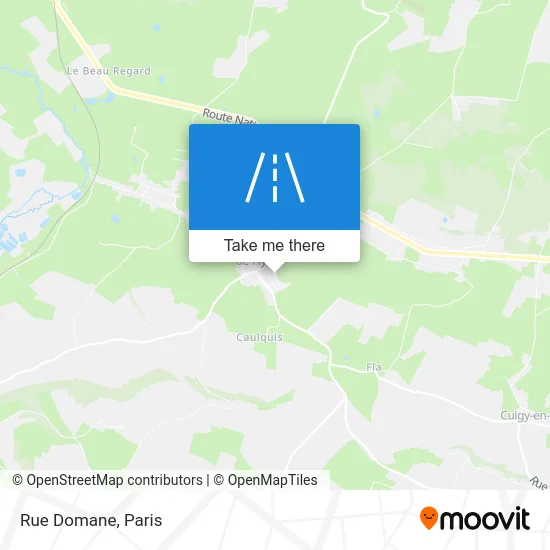 Mapa Rue Domane