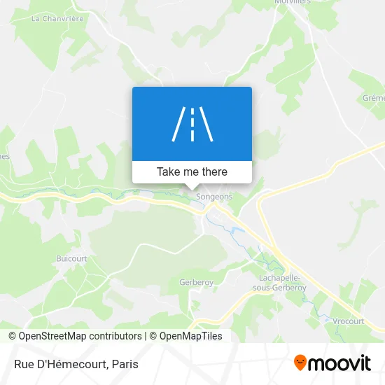 Rue D'Hémecourt map