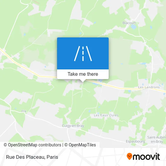 Rue Des Placeau map