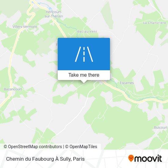 Chemin du Faubourg À Sully map
