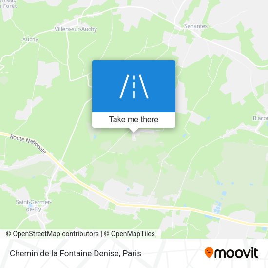 Chemin de la Fontaine Denise map