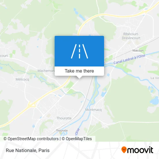 Mapa Rue Nationale