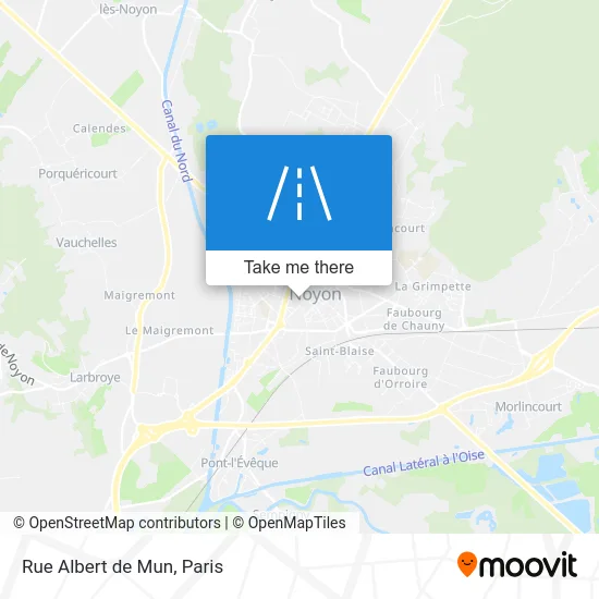 Rue Albert de Mun map