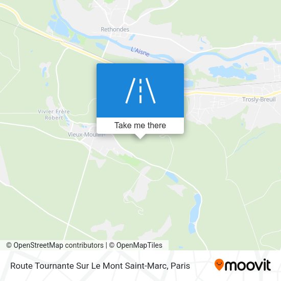 Route Tournante Sur Le Mont Saint-Marc map
