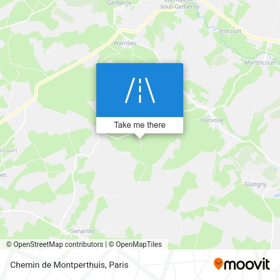 Chemin de Montperthuis map