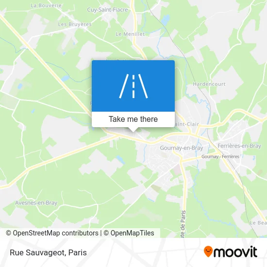 Rue Sauvageot map