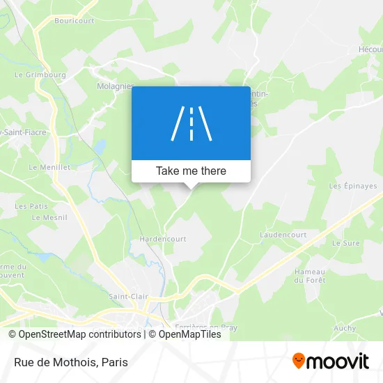 Rue de Mothois map