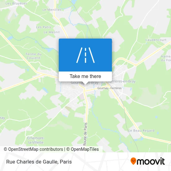 Rue Charles de Gaulle map