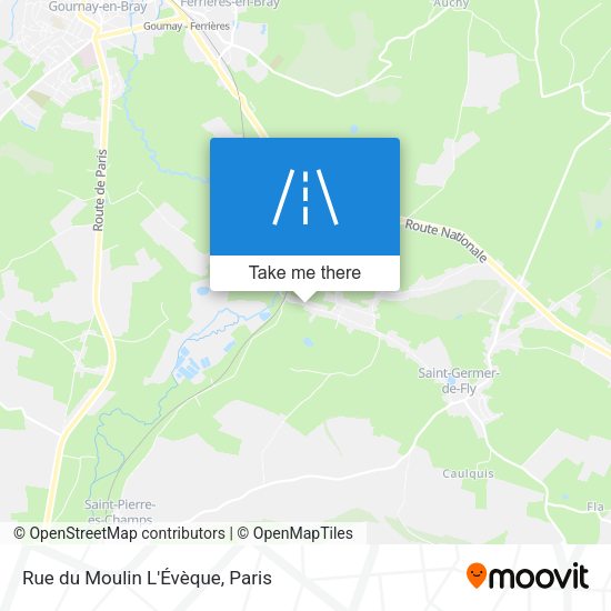 Rue du Moulin L'Évèque map