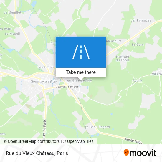 Rue du Vieux Château map