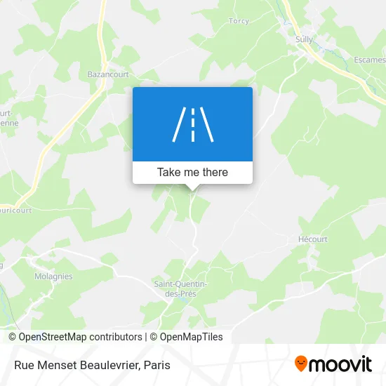 Rue Menset Beaulevrier map